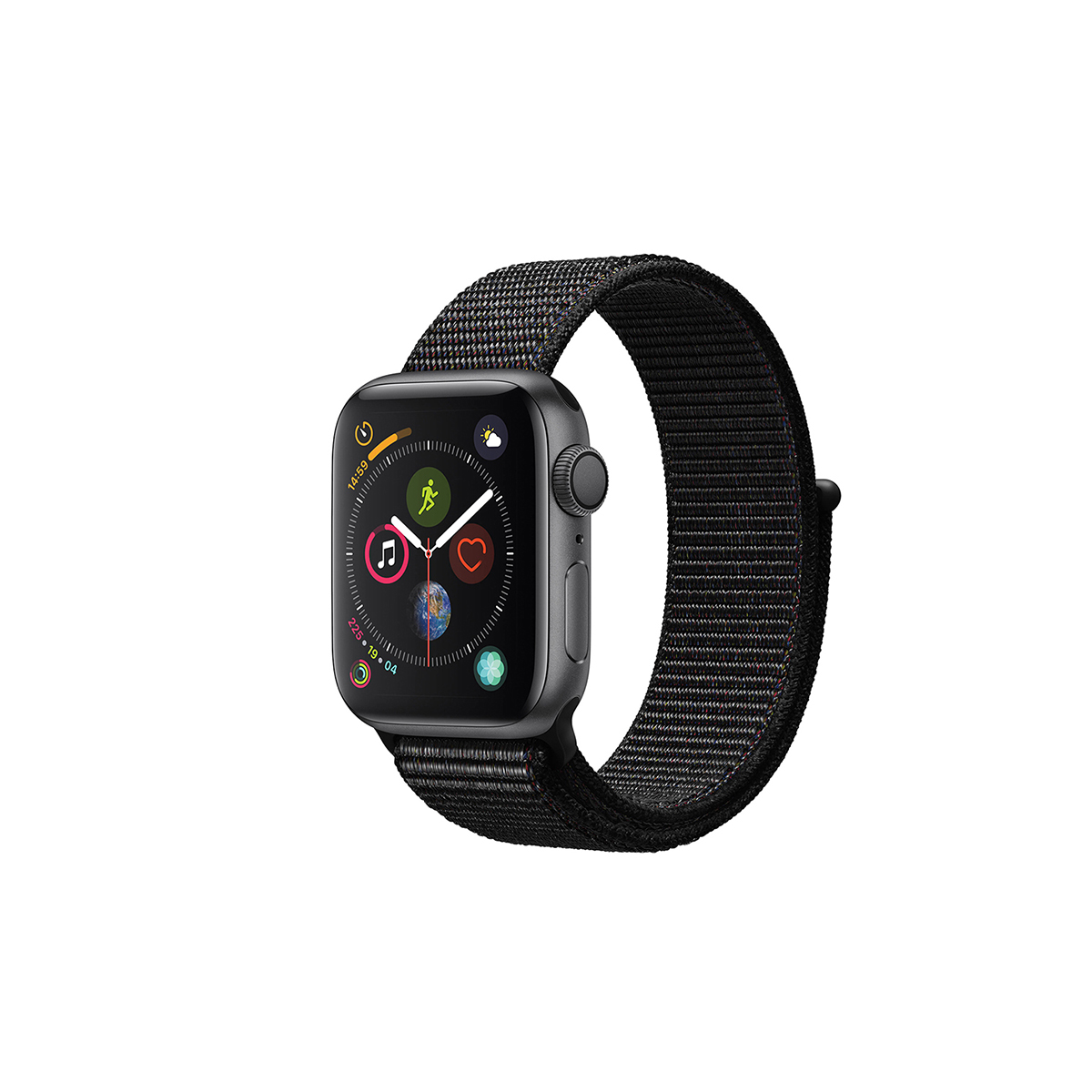 Apple watch series 4 gps space gray aluminum case with black sport loop best sale